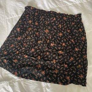 Madewell floral paper bag skirt
